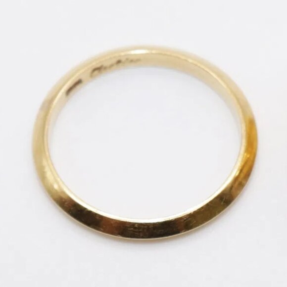 CARTIER 18K GOLD BAND Size 5 Knife edge - Picture 3 of 4